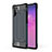 Coque Contour Silicone et Plastique Housse Etui Mat WL1 pour Samsung Galaxy Note 10 Plus 5G Bleu Royal