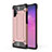 Coque Contour Silicone et Plastique Housse Etui Mat WL1 pour Samsung Galaxy Note 10 Plus 5G Or Rose