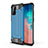Coque Contour Silicone et Plastique Housse Etui Mat WL1 pour Samsung Galaxy S20 Plus Bleu