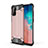 Coque Contour Silicone et Plastique Housse Etui Mat WL1 pour Samsung Galaxy S20 Plus Or Rose