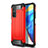 Coque Contour Silicone et Plastique Housse Etui Mat WL1 pour Xiaomi Mi 10T 5G Rouge