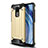 Coque Contour Silicone et Plastique Housse Etui Mat WL1 pour Xiaomi Redmi Note 9 Or