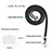 Coque Contour Silicone et Plastique Housse Etui Protection Integrale 360 Degres avec Laniere Strap pour Xiaomi Poco X3 NFC Petit