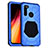 Coque Contour Silicone et Plastique Housse Etui Protection Integrale 360 Degres R01 pour Xiaomi Redmi Note 8T Bleu