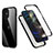 Coque Contour Silicone et Plastique Housse Etui Protection Integrale 360 Degres R05 pour Apple iPhone 12 Mini Noir
