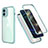 Coque Contour Silicone et Plastique Housse Etui Protection Integrale 360 Degres R05 pour Apple iPhone 12 Mini Pastel Vert