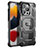 Coque Contour Silicone et Plastique Housse Etui Protection Integrale 360 Degres U02 pour Apple iPhone 13 Pro Max Noir
