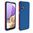 Coque Contour Silicone et Plastique Housse Etui Protection Integrale 360 Degres WL1 pour Samsung Galaxy M32 5G Bleu