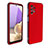 Coque Contour Silicone et Plastique Housse Etui Protection Integrale 360 Degres WL1 pour Samsung Galaxy M32 5G Rouge