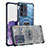 Coque Contour Silicone et Plastique Housse Etui Protection Integrale 360 Degres WL1 pour Samsung Galaxy S20 Ultra 5G Bleu