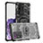 Coque Contour Silicone et Plastique Housse Etui Protection Integrale 360 Degres WL1 pour Samsung Galaxy S20 Ultra 5G Noir