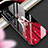 Coque Contour Silicone et Vitre Dos de Fille Miroir Etui Housse pour Huawei P40 Pro+ Plus Rouge et Noir