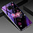 Coque Contour Silicone et Vitre Fleurs Miroir Etui Housse K01 pour Huawei Mate 20 Pro Violet