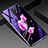 Coque Contour Silicone et Vitre Fleurs Miroir Etui Housse K01 pour Xiaomi Redmi Note 8 Pro Petit