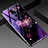 Coque Contour Silicone et Vitre Fleurs Miroir Etui Housse pour Huawei Mate 30 Lite Violet