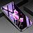 Coque Contour Silicone et Vitre Fleurs Miroir Etui Housse pour Oppo Find X Super Flash Edition Rose