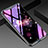 Coque Contour Silicone et Vitre Fleurs Miroir Etui Housse pour Oppo Find X Super Flash Edition Violet
