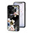 Coque Contour Silicone et Vitre Fleurs Miroir Etui Housse pour Realme GT Neo5 240W 5G Noir