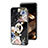 Coque Contour Silicone et Vitre Fleurs Miroir Etui Housse S01 pour Huawei Honor X5 Plus Noir