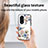 Coque Contour Silicone et Vitre Fleurs Miroir Etui Housse S01 pour Huawei Honor X5 Plus Petit