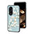 Coque Contour Silicone et Vitre Fleurs Miroir Etui Housse S01 pour Huawei Honor X5 Plus Petit