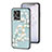 Coque Contour Silicone et Vitre Fleurs Miroir Etui Housse S01 pour Oppo Reno8 4G Petit