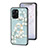 Coque Contour Silicone et Vitre Fleurs Miroir Etui Housse S01 pour Realme 10T 5G Petit