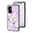 Coque Contour Silicone et Vitre Fleurs Miroir Etui Housse S01 pour Samsung Galaxy F13 4G Petit