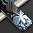Coque Contour Silicone et Vitre Fleurs Miroir S02 pour Huawei P30 Noir