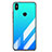 Coque Contour Silicone et Vitre Miroir Housse Etui Degrade pour Xiaomi Mi 6X Bleu Ciel