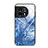 Coque Contour Silicone et Vitre Motif Fantaisie Miroir Etui Housse JM3 pour OnePlus 11 5G Bleu