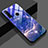 Coque Contour Silicone et Vitre Motif Fantaisie Miroir Etui Housse K01 pour Huawei Nova 4e Bleu Ciel