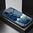 Coque Contour Silicone et Vitre Motif Fantaisie Miroir Etui Housse LS1 pour Samsung Galaxy M31 Prime Edition Bleu