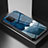 Coque Contour Silicone et Vitre Motif Fantaisie Miroir Etui Housse LS1 pour Samsung Galaxy M80S Bleu