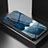 Coque Contour Silicone et Vitre Motif Fantaisie Miroir Etui Housse LS1 pour Xiaomi Mi Note 10 Lite Bleu