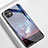 Coque Contour Silicone et Vitre Motif Fantaisie Miroir Etui Housse M01 pour Apple iPhone 11 Violet