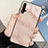 Coque Contour Silicone et Vitre Motif Fantaisie Miroir Etui Housse M01 pour Huawei Honor 20 Or