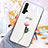Coque Contour Silicone et Vitre Motif Fantaisie Miroir Etui Housse M01 pour Huawei Honor 20 Petit