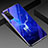 Coque Contour Silicone et Vitre Motif Fantaisie Miroir Etui Housse pour Huawei Honor V30 5G Bleu