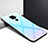 Coque Contour Silicone et Vitre Motif Fantaisie Miroir Etui Housse pour Huawei Mate 30 Lite Bleu Ciel