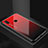 Coque Contour Silicone et Vitre Motif Fantaisie Miroir Etui Housse pour Huawei P Smart+ Plus Rouge