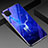 Coque Contour Silicone et Vitre Motif Fantaisie Miroir Etui Housse pour Huawei P40 Lite Bleu