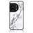 Coque Contour Silicone et Vitre Motif Fantaisie Miroir Etui Housse pour OnePlus 11 5G Blanc