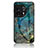 Coque Contour Silicone et Vitre Motif Fantaisie Miroir Etui Housse pour OnePlus 11 5G Bleu