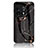 Coque Contour Silicone et Vitre Motif Fantaisie Miroir Etui Housse pour OnePlus 11 5G Or et Noir