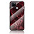 Coque Contour Silicone et Vitre Motif Fantaisie Miroir Etui Housse pour Realme Q2i 5G Rouge