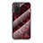 Coque Contour Silicone et Vitre Motif Fantaisie Miroir Etui Housse pour Samsung Galaxy A02s Rouge