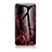 Coque Contour Silicone et Vitre Motif Fantaisie Miroir Etui Housse pour Samsung Galaxy A51 4G Rouge
