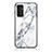 Coque Contour Silicone et Vitre Motif Fantaisie Miroir Etui Housse pour Samsung Galaxy F13 4G Blanc