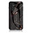 Coque Contour Silicone et Vitre Motif Fantaisie Miroir Etui Housse pour Samsung Galaxy M13 4G Or et Noir